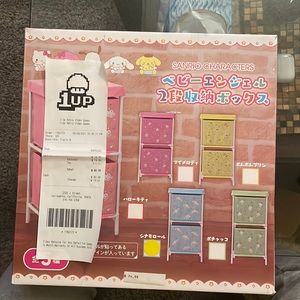 Sanrio Characters blue fabric baby storage. Lamb character.